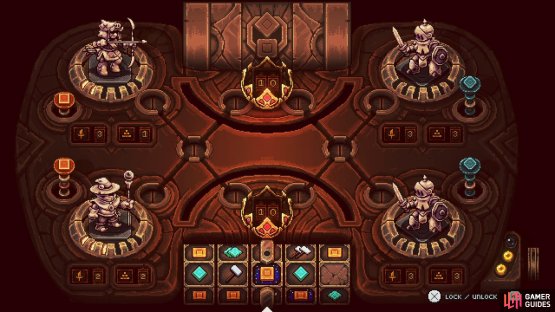 You are able to lock, and unlock, slots on each roll.