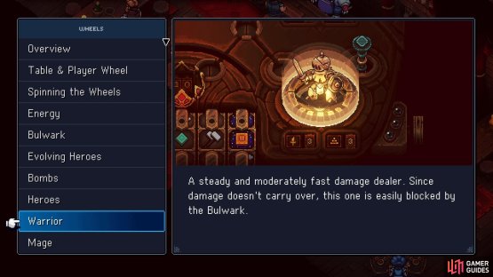 The Warrior is strong, but can be easily blocked by the Bulwark.