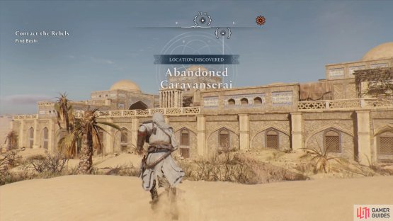 The Abandoned Caravanserai is a fairly large compound.