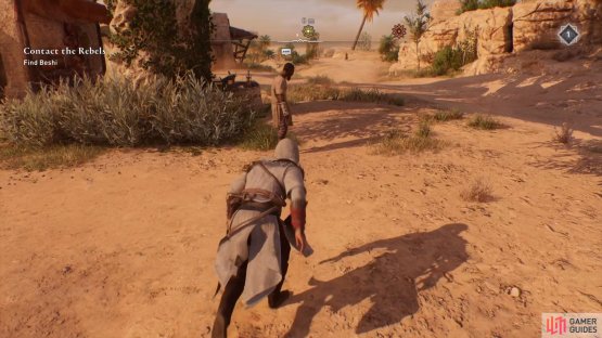 Look for this NPC near the large tree to start it.