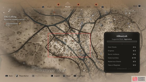 Look for the NPC in this area of the Abbasiyah region.