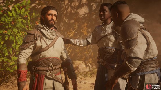 The other Hidden Ones, led by Rayhan, side with Basim in the hopes of finishing the Order of the Ancients for good.