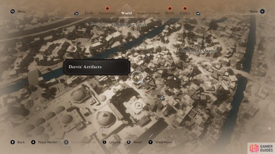The second artifact is west of the Cookmen&rsquo;s Headquarters.