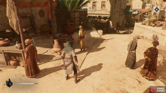 You will find it with an NPC standing under a tree.