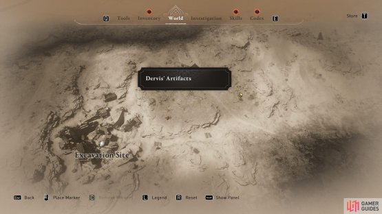 You will be heading towards the west border of the map near the Excavation Site.