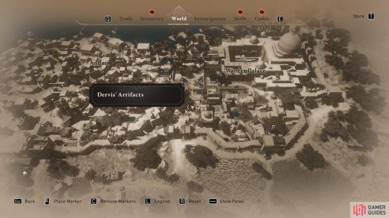For the first Wilderness artifact, head up to the Winter Palace.