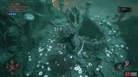 Now, interact with the altar, and hand over the Umbral Clump.