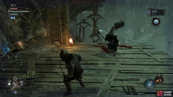 Be careful when you get up here as there will be a spiked helmet enemy to the left.