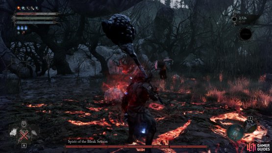 Go to the Hushed Saint&rsquo;s boss area in the Fen, and flay the last pumpkin to spawn a new mini-boss.