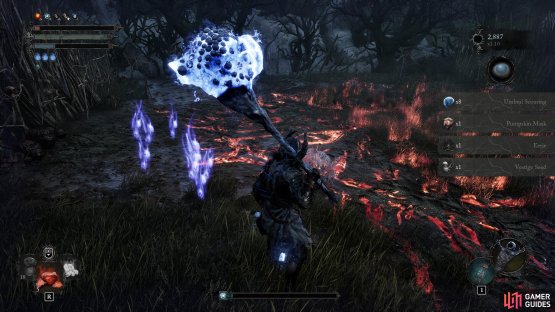 Defeating the boss awards the Pumpkin Helmet in Lords of the Fallen, alongside a new Tinct, and some other rewards.