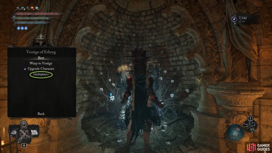 Interact with any Vestige, then select Multiplayer.