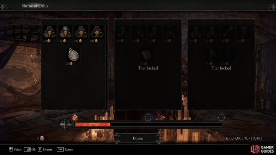 then donate them to the Shrine of Orius.
