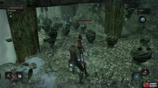 Follow the Umbral path down below the platform you need to open up.