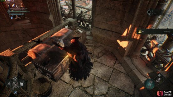 Climb the top of the tower and open the chest to get the Sanctify Spell for Radiance magic users.
