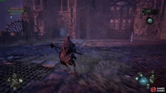 Head through this door after defeating the first major boss and enter the Hub&rsquo;s Tower.