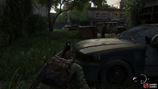 then use the cars to sneak past the tanks to reach the Refund Quick Store.