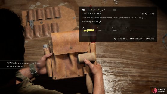 and use it to craft the weapon holsters.