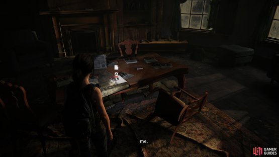 Collect the Wanted Poster from the table