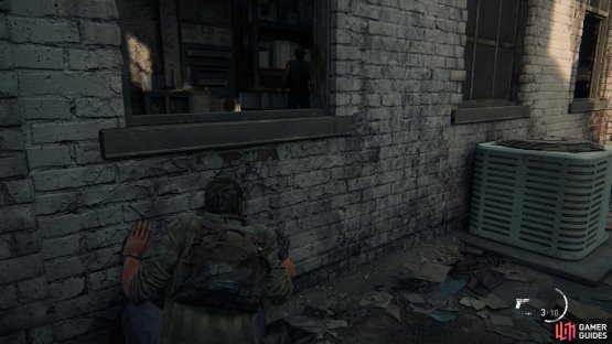 Take out the enemy near the window with a stealth attack