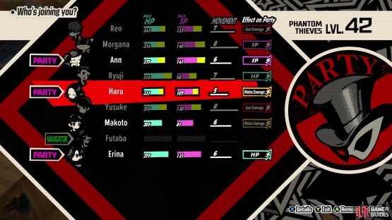 You have a good deal of freedom for Quest 9, as you can choose which characters to bring (among the females) and the order in which they&rsquo;re selected determines where they start.