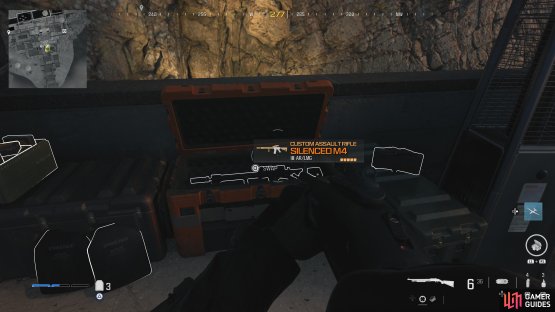 to find the silenced M4.