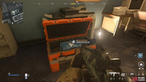 to find the Armor Box.