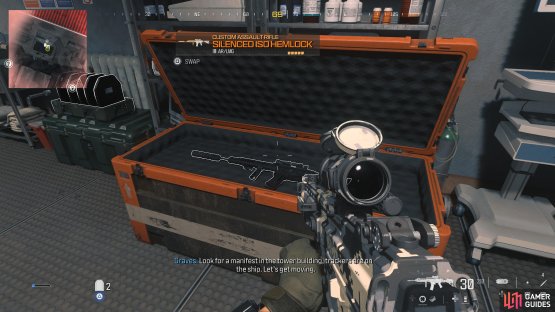 to find the Silenced ISO Hemlock in the building.