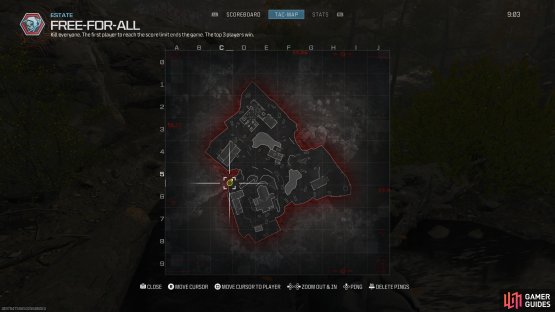 Stay away from the center of the map.
