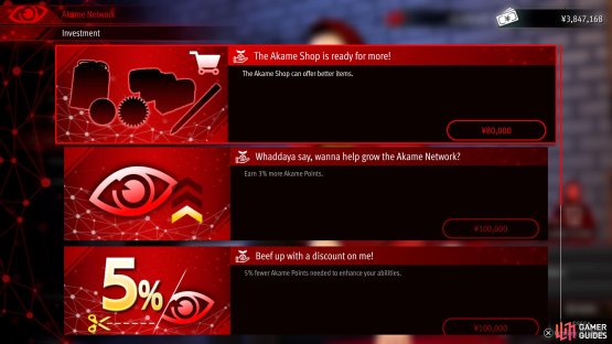 You will need to level up Akame&rsquo;s Shop through the Invest option.
