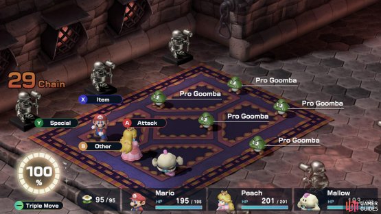 Your in the right challenge door if the first battle you fight is against five Pro Goombas.