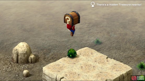 Stand on a plant to reach a hidden treasure containing a Flower