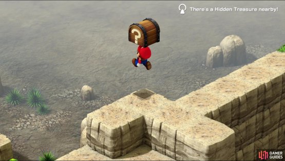 a second hidden treasure can be found near the exit to the next level.