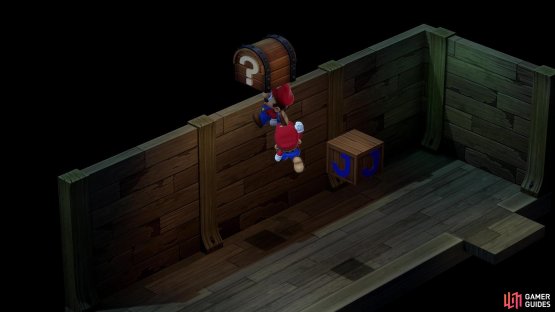 then get on top of clone Mario&rsquo;s head so you can reach the hidden treasure, scoring a Croaka Cola if you succeed.