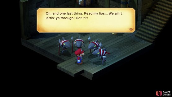 After you get through the flooded section of the ship, some pirate sharks will challenge you!