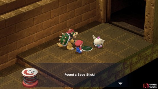Defeating it will reward you with the Sage Stick.