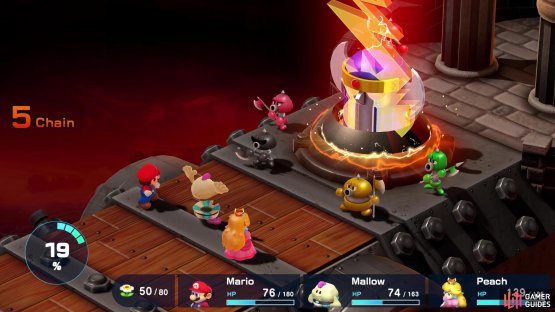 Use Mallow&rsquo;s Shocker ability to attack The Blade&rsquo;s weakness.