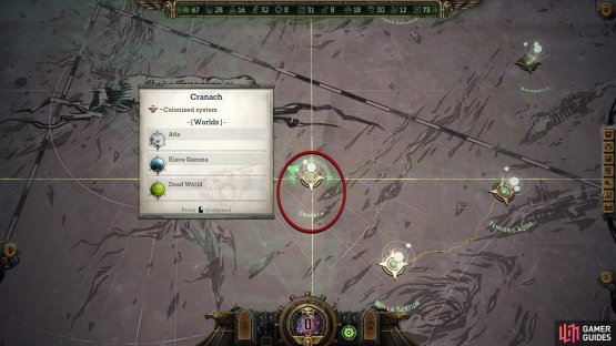 Kiava Gamma can be found in the Cranach system, which is situated to the far west of the Koronus Expanse.