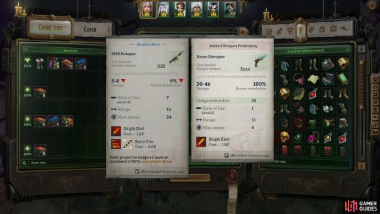 Perhaps you fancy a new pistol and that decides whether you kill the Xenos or not?