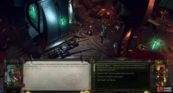 Be sure to convince Pasqal to tear out the corrupting xenometal,