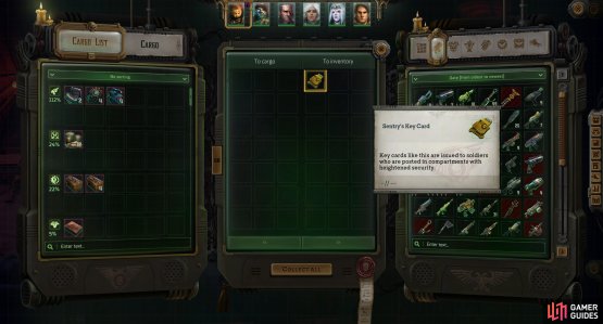 To find the Sentry&rsquo;s Key Card.