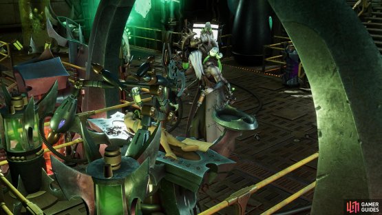 At the end of the Haemonculus Lair, you&rsquo;ll find Tervantias, and a boss battle will follow.