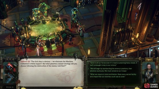 Select which plan you want to go with, Opticon-22, or Thorbald.