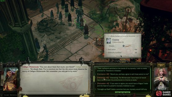 When you arrive at Camp, you can attempt to persuade him once to be peaceful about the hunt. But you can only do this once!