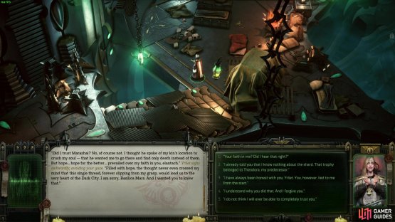 Learn why Yrliet did what she did to get you into Commoragh, then show her forgiveness.