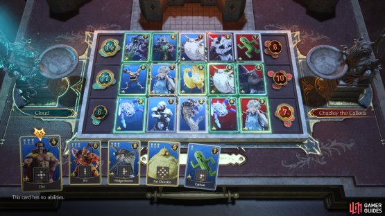 place the Chadley card on the second tile in the middle lane.