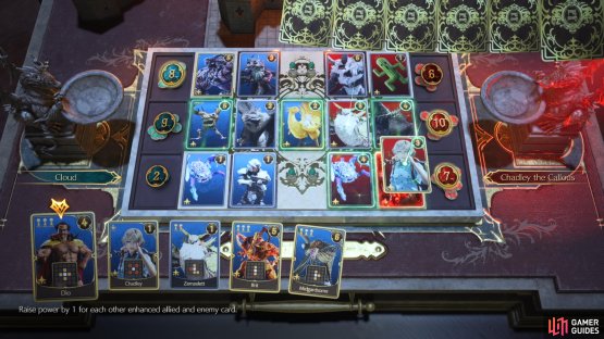 Once your side of the board has been filled out