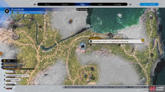 Cragshade Lifespring Location.