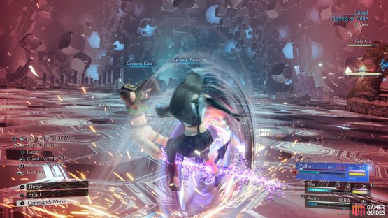 Cyclonic Kick and other Synergy Abilities can be used for an extra punch.