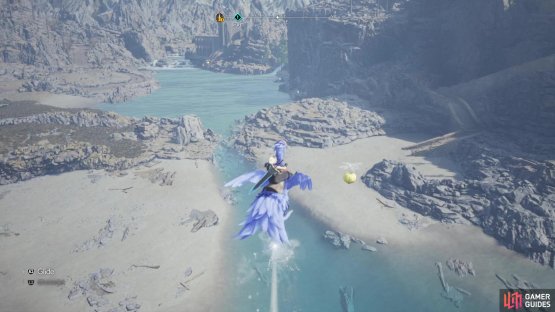 It will always be above water, so you&rsquo;ll need to use the Chocobo to gather them.