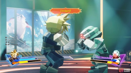 Dodge the attacks thrown your way and attack during openings.